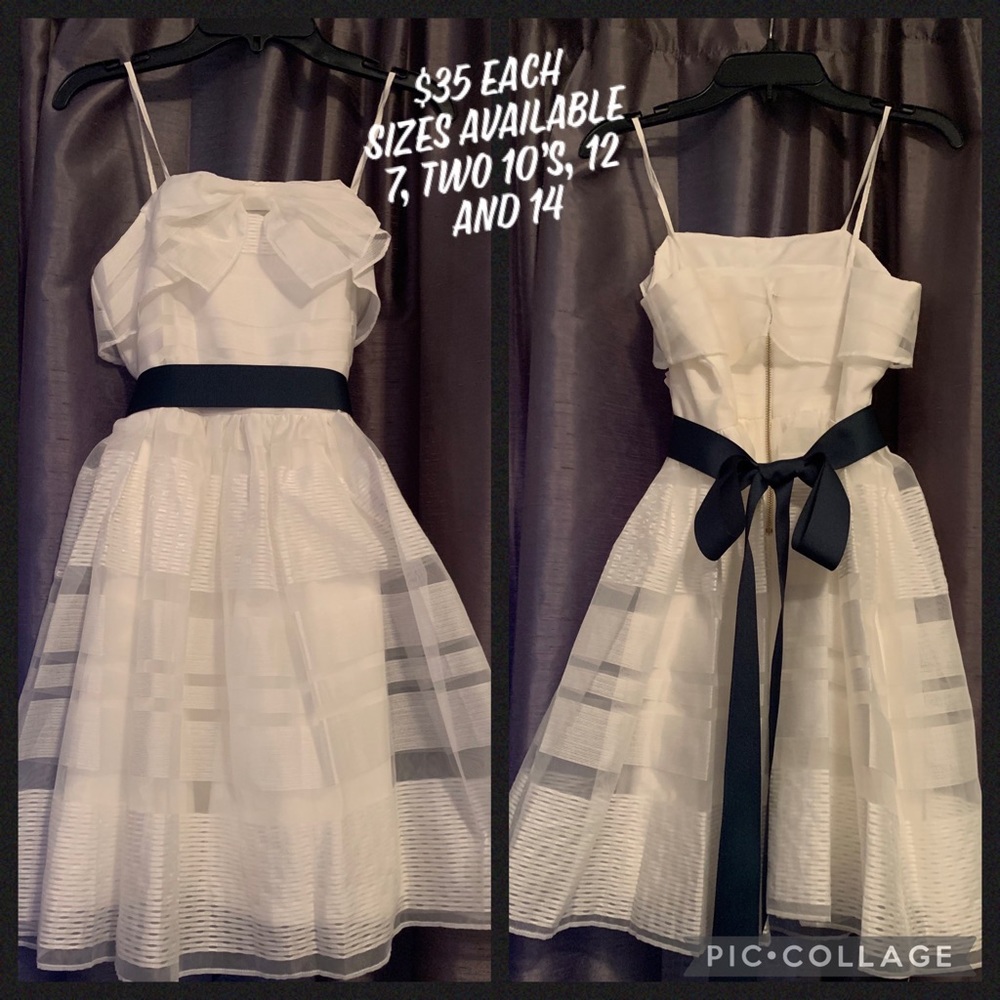 White Youth Dresses